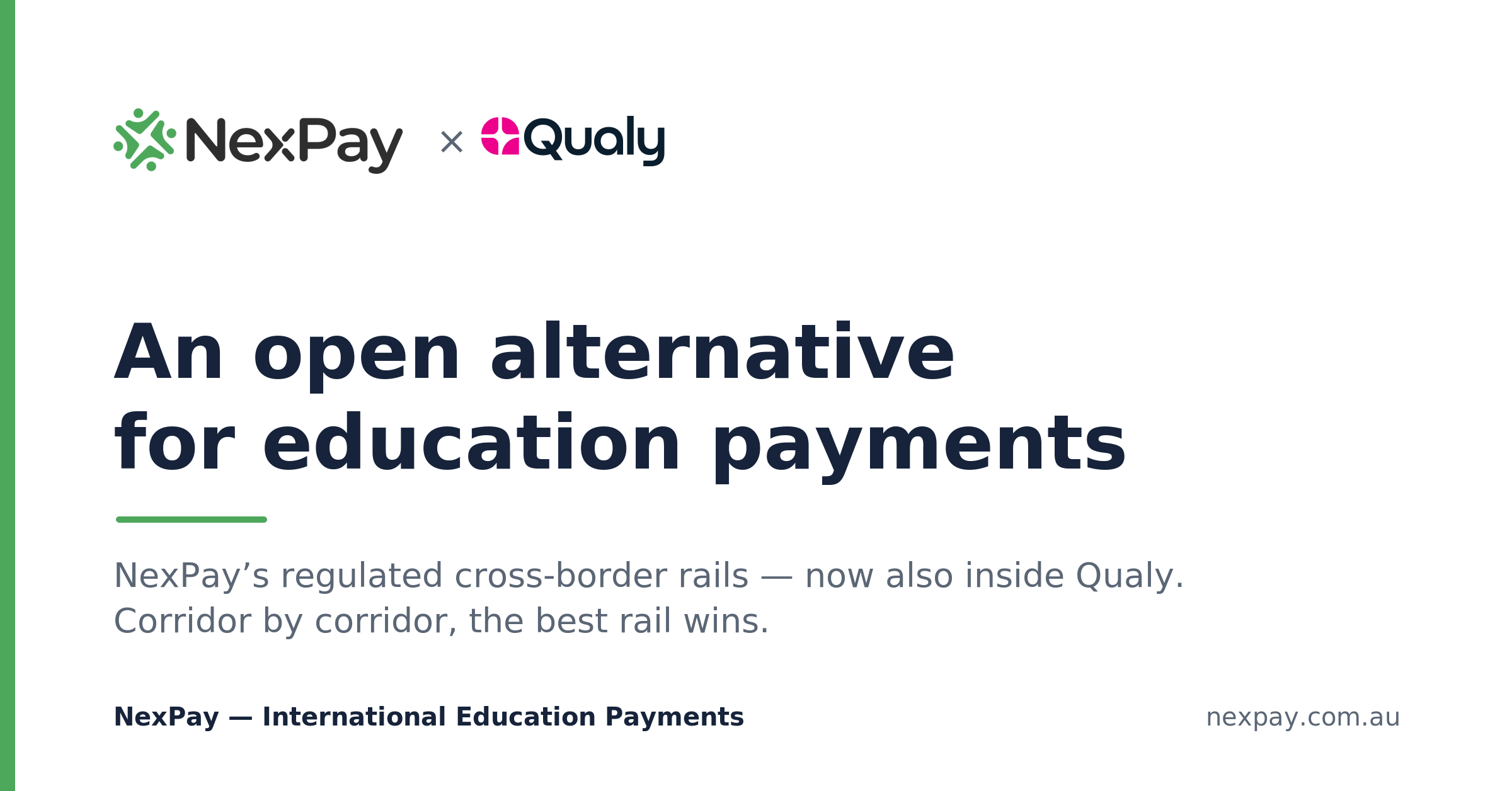 As education payments consolidate into closed platforms, NexPay and Qualy launch an open alternative